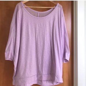 Lane Bryant lilac top. Sheer details. 3x 22/24.